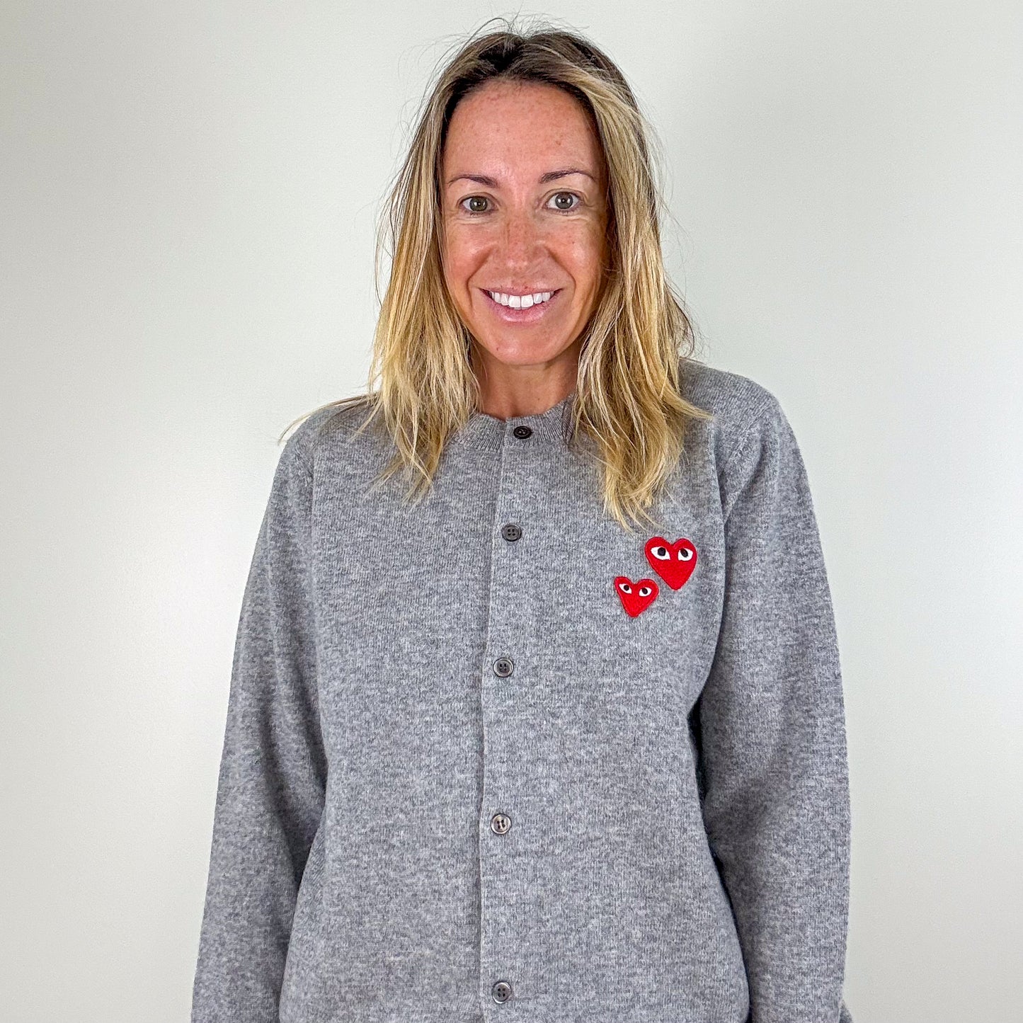 Comme-des-Garcons-Play-Preloved-Cardigan-Luxury-London-Front