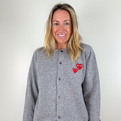 Comme-des-Garcons-Play-Preloved-Cardigan-Luxury-London-Front