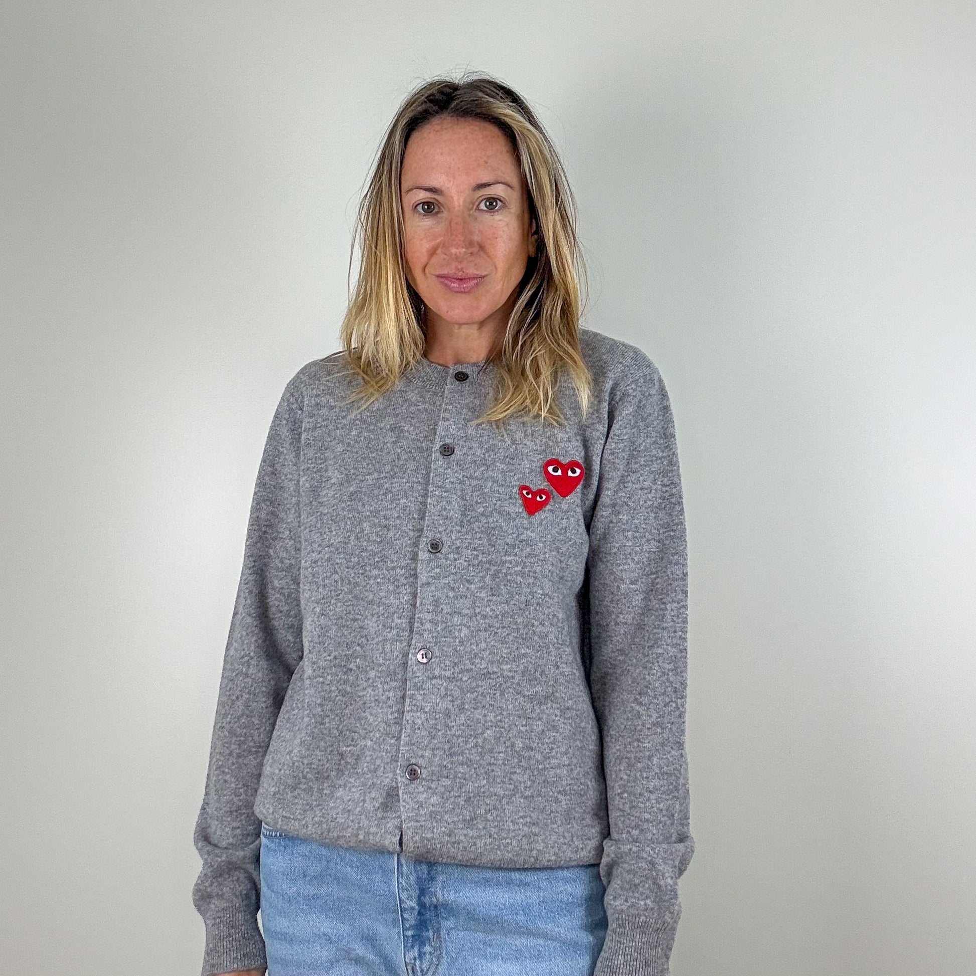 Comme-des-Garcons-Play-Preloved-Cardigan-Luxury-London-Front1