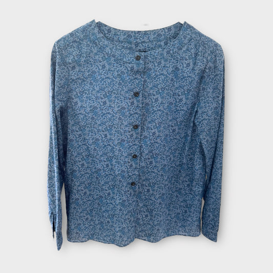 A.P.C Collarless Floral Shirt - Size 10