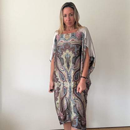 DAY Birger et Mikkelsen Silk Paisley Kaftan Dress - O/S
