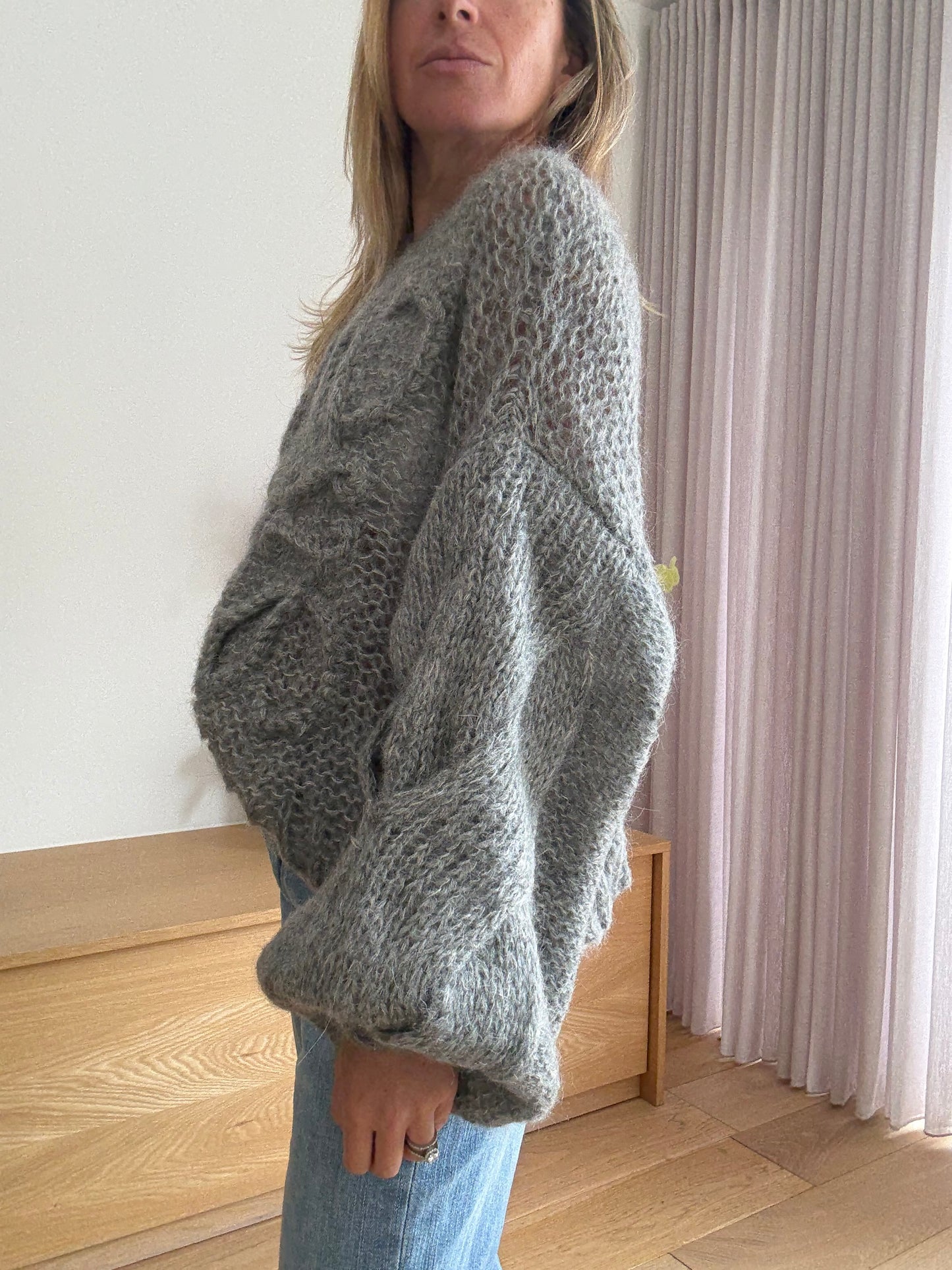 Loewe Anagram Oversized Mohair-Blend Sweater - Size XS