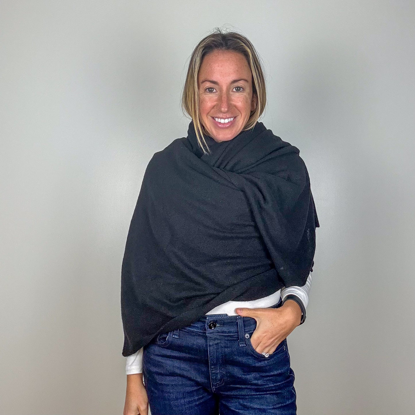 Equipment Black Cashmere Travel Wrap