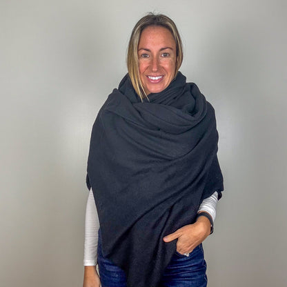 Equipment Black Cashmere Travel Wrap