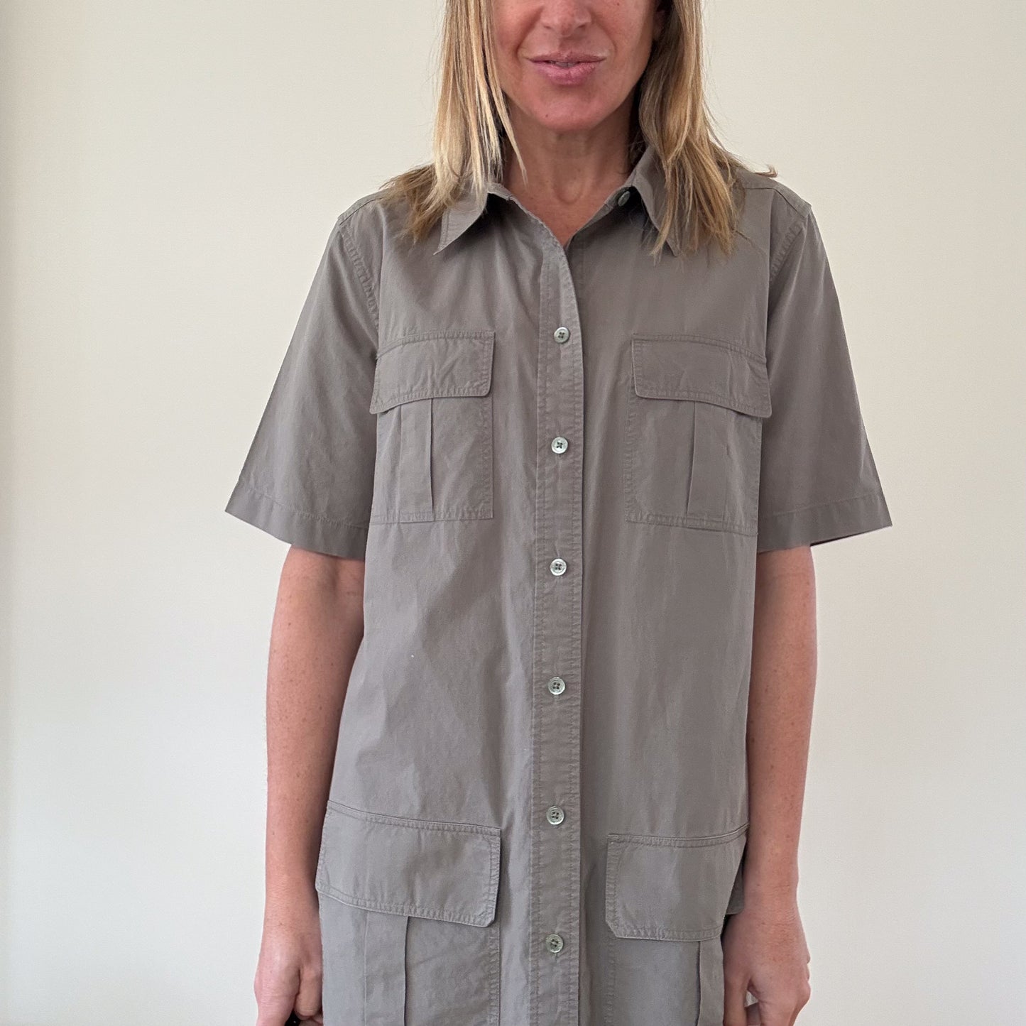 Equipment Cotton Remy Utility Dress - Size M