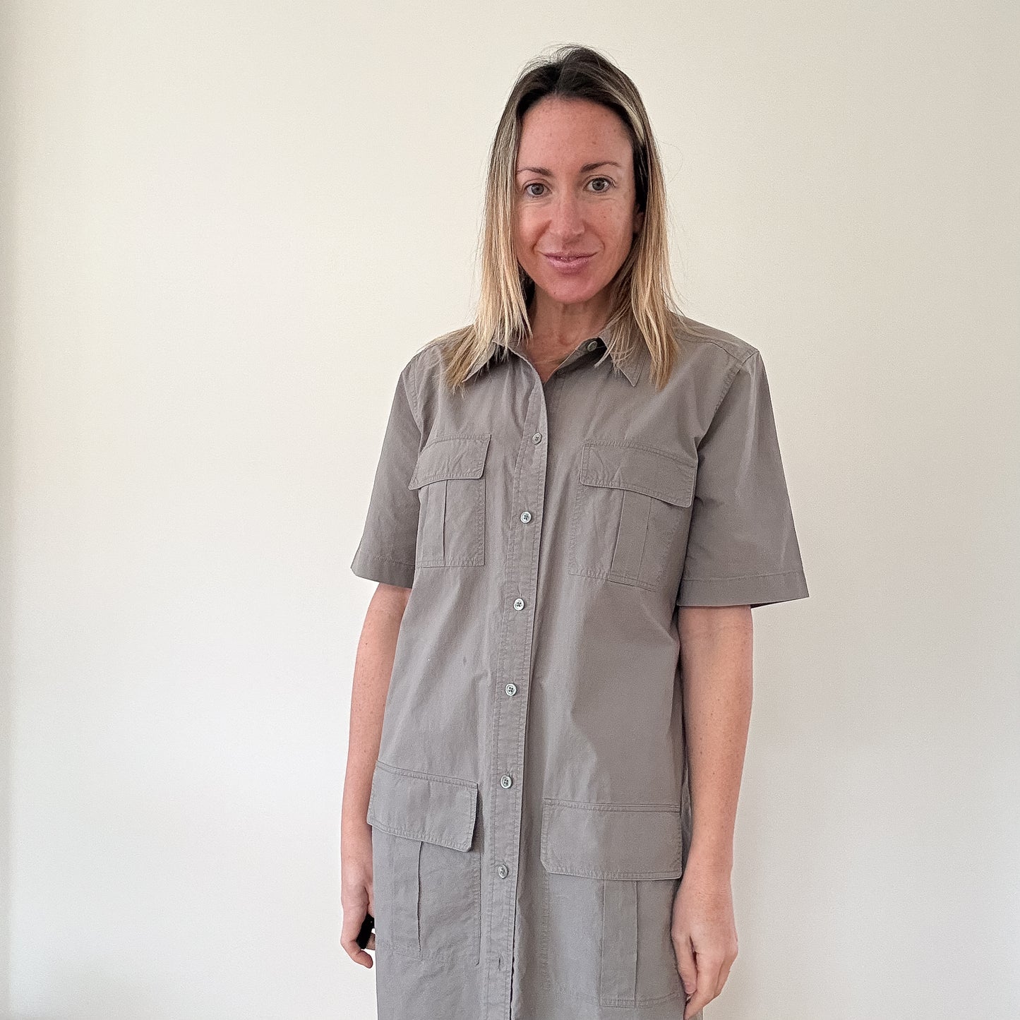 Equipment Cotton Remy Utility Dress - Size M