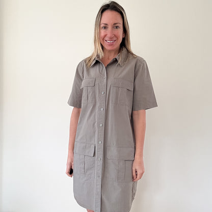 Equipment Cotton Remy Utility Dress - Size M