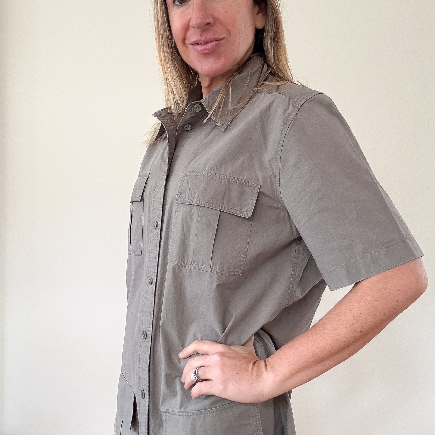 Equipment Cotton Remy Utility Dress - Size M