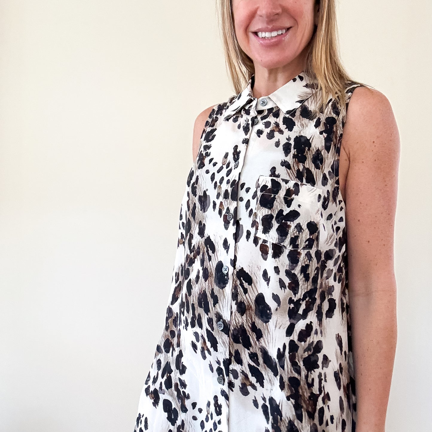 Equipment Mina Leopard Print Silk Shirt Dress (RRP £260) - Size S | Authentic Preloved