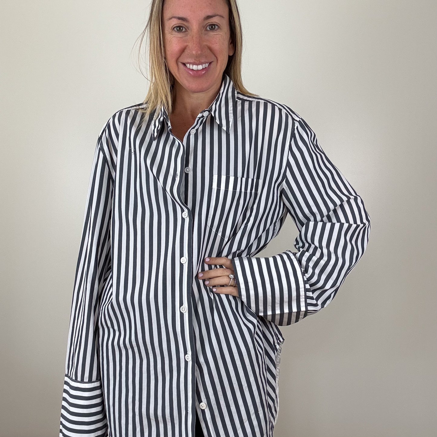 Equipment Oversized Cotton Shirt - Size S