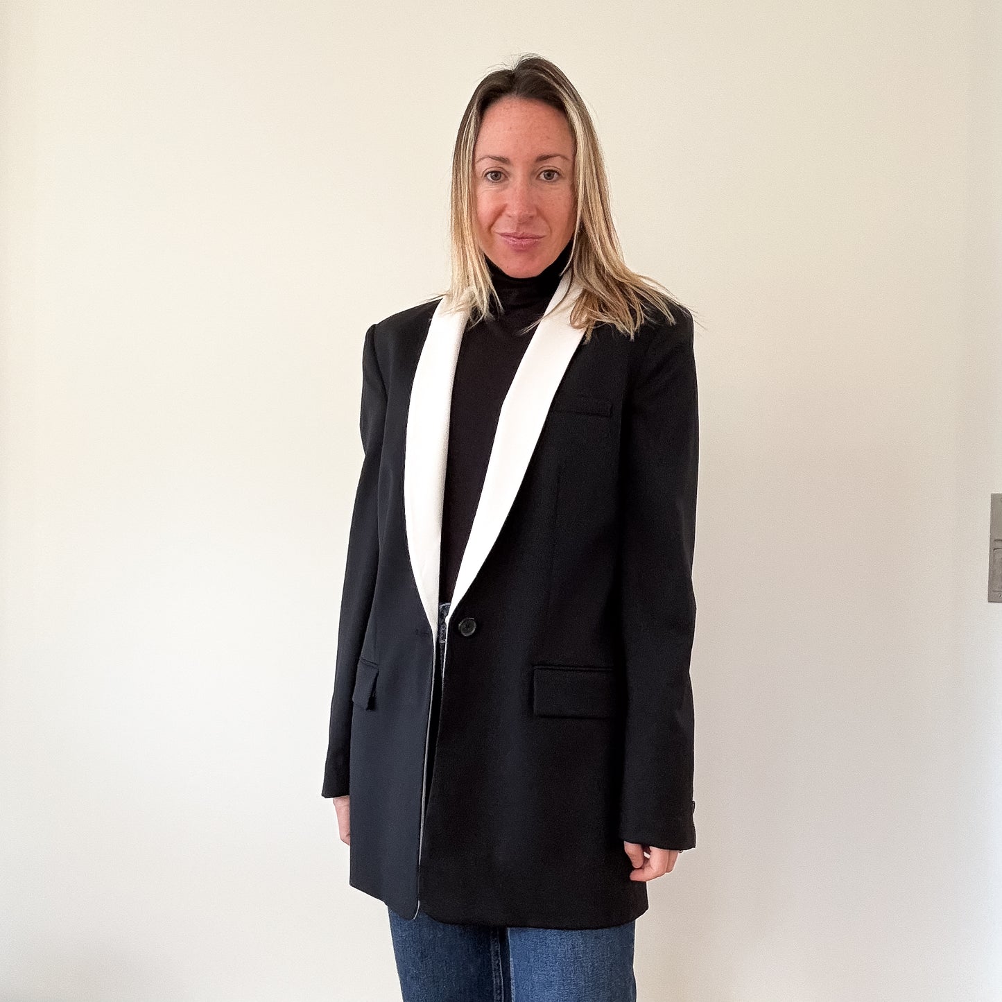 Equipment Quincy Tuxedo Blazer - Size 8