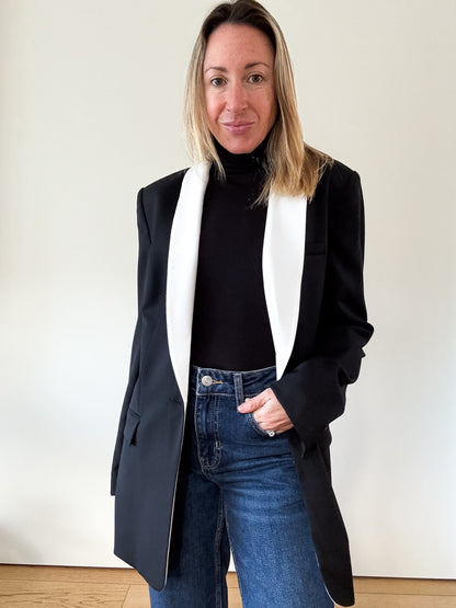 Equipment Quincy Tuxedo Blazer - Size 8