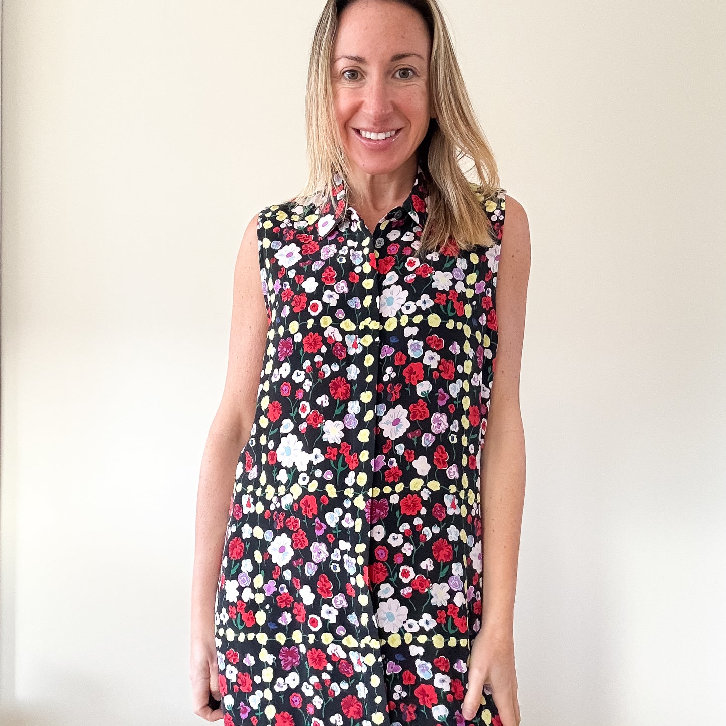 Equipment Floral Silk Shirt Dress - Size M