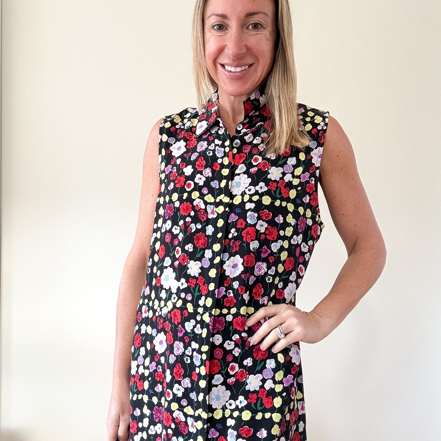 Equipment Floral Silk Shirt Dress - Size M