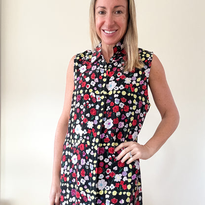 Equipment Floral Silk Shirt Dress - Size M