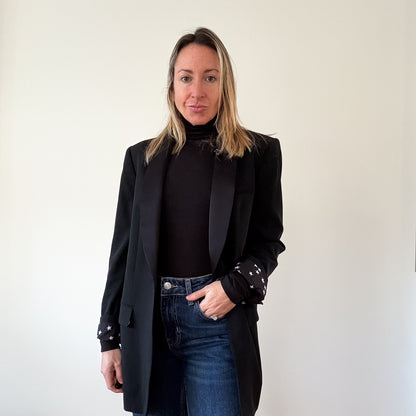 Equipment Tuxedo Wool Blazer - Size S