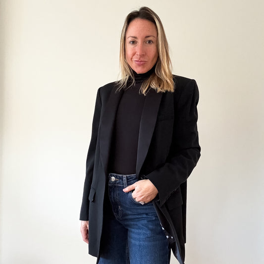 Equipment Tuxedo Wool Blazer - Size S