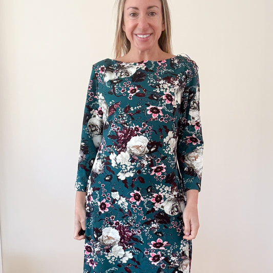 Erdem Floral Printed Jersey Dress - Size 16