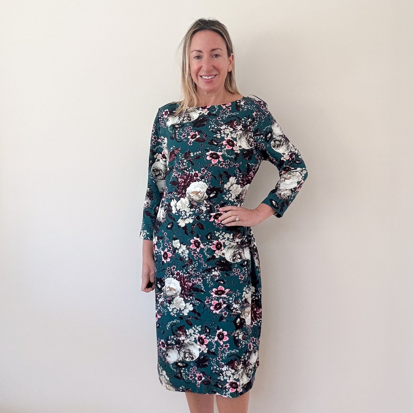 Erdem Floral Printed Jersey Dress - Size 16