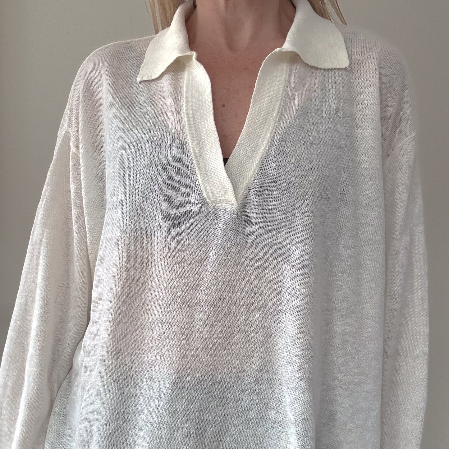 Estheme Cachemire Linen Pullover - Size M