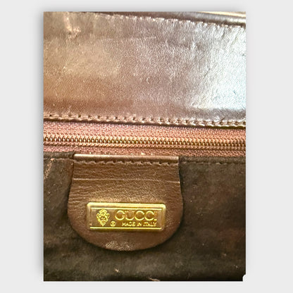 Gucci Horsebit Dark Brown Leather Crossbody