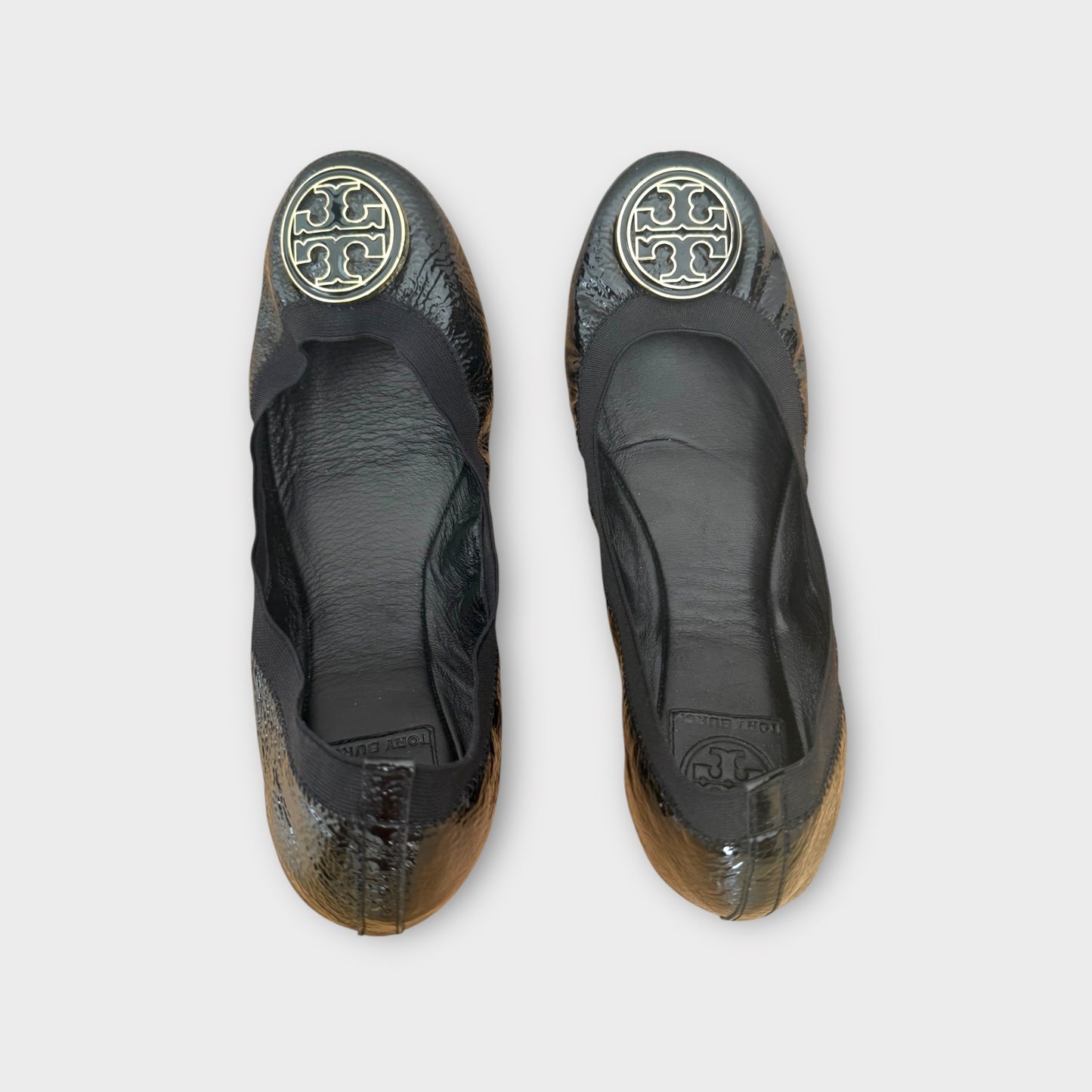 Tory Burch Black Patent Flats - Size 7