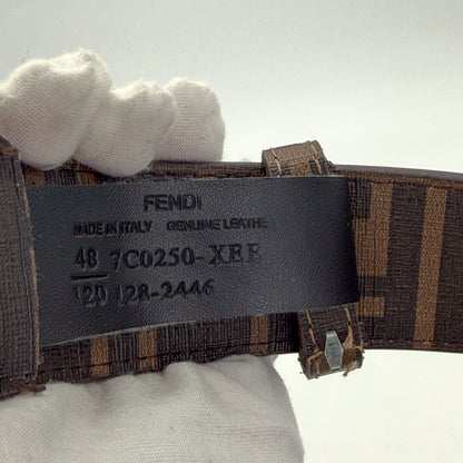 Fendi FF Monogram Canvas Coated Belt