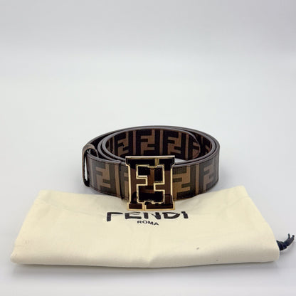 Fendi FF Monogram Canvas Coated Belt