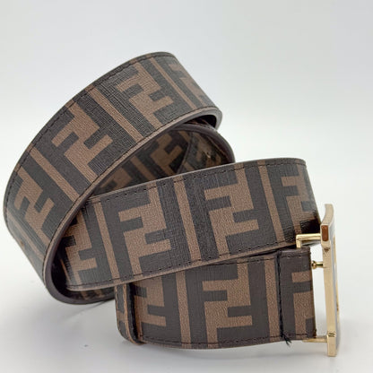 Fendi FF Monogram Canvas Coated Belt