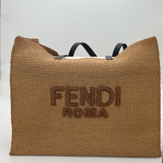 Fendi Raffia Oversized Tote