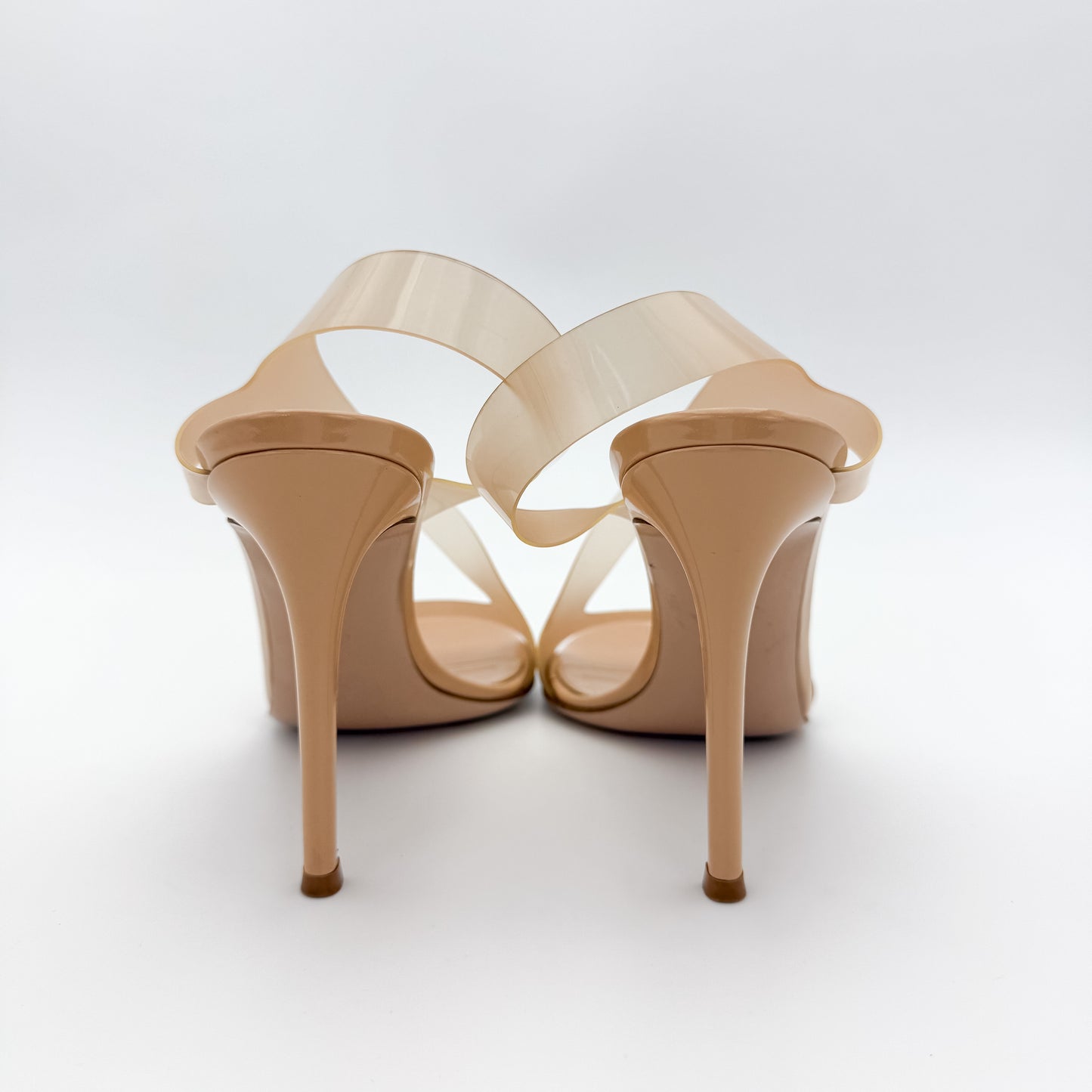 Gianvito Rossi Metropolis PVC Slingback Sandals - Size 37.5