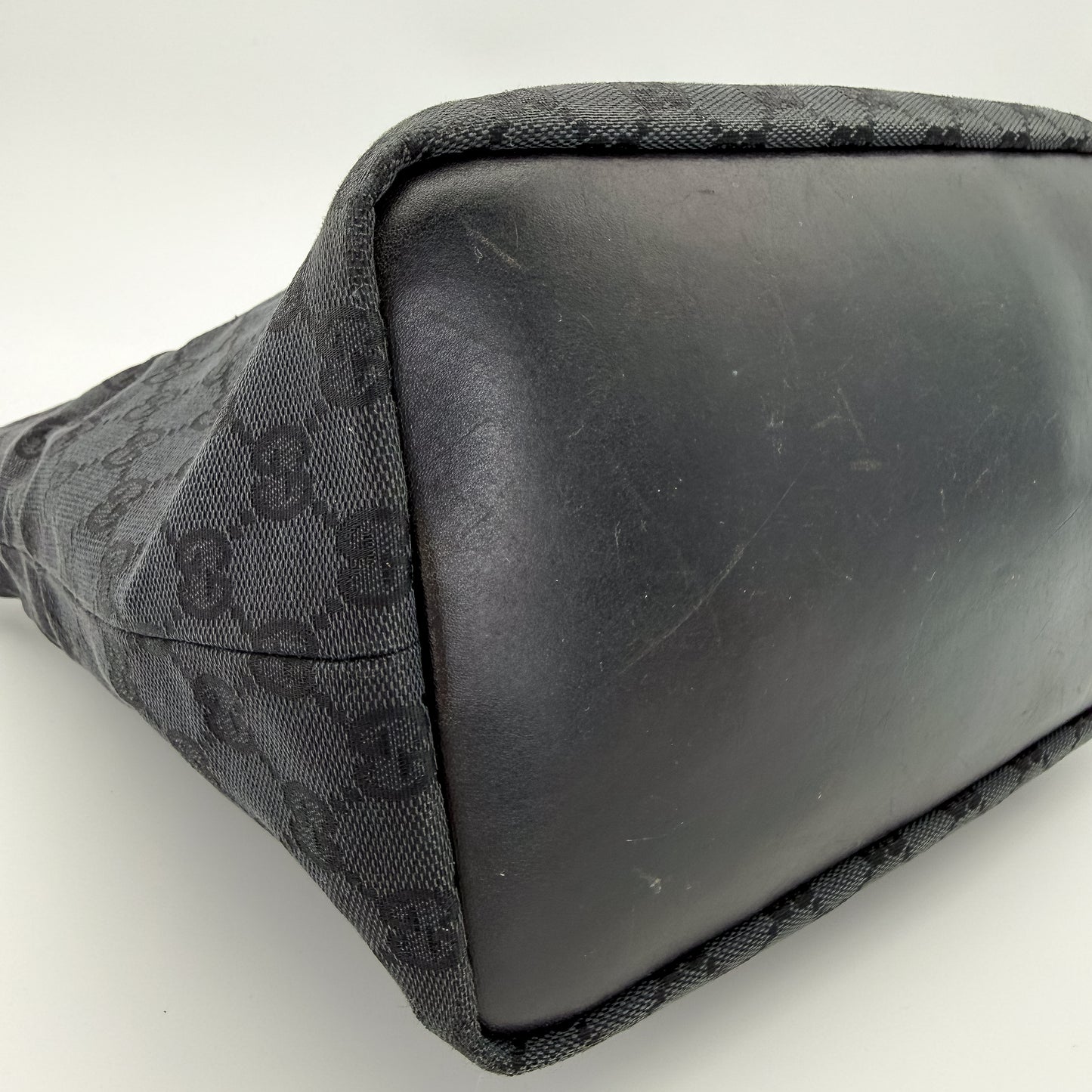 Gucci Bamboo Shoulder Bag in Monogram Canvas