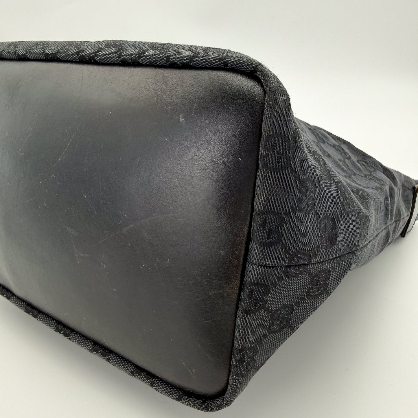 Gucci Bamboo Shoulder Bag in Monogram Canvas