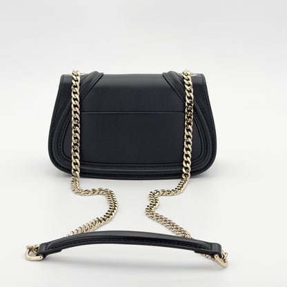 Brand new unworn Gucci Blondie shoulder bag back view with gold chain strap