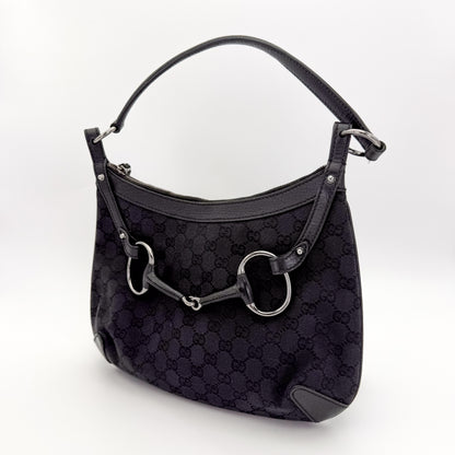 Gucci GG Horsebit Hobo Shoulder Bag