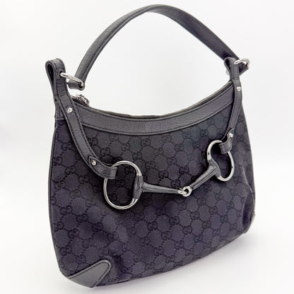 Gucci GG Horsebit Hobo Shoulder Bag