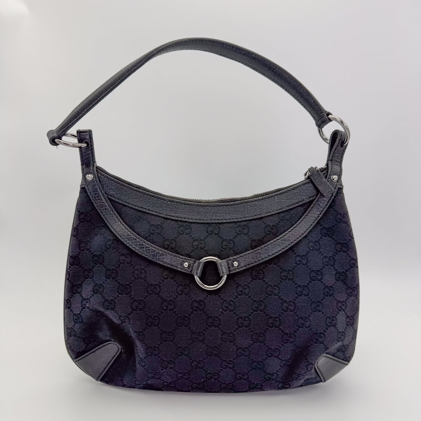 Gucci GG Horsebit Hobo Shoulder Bag