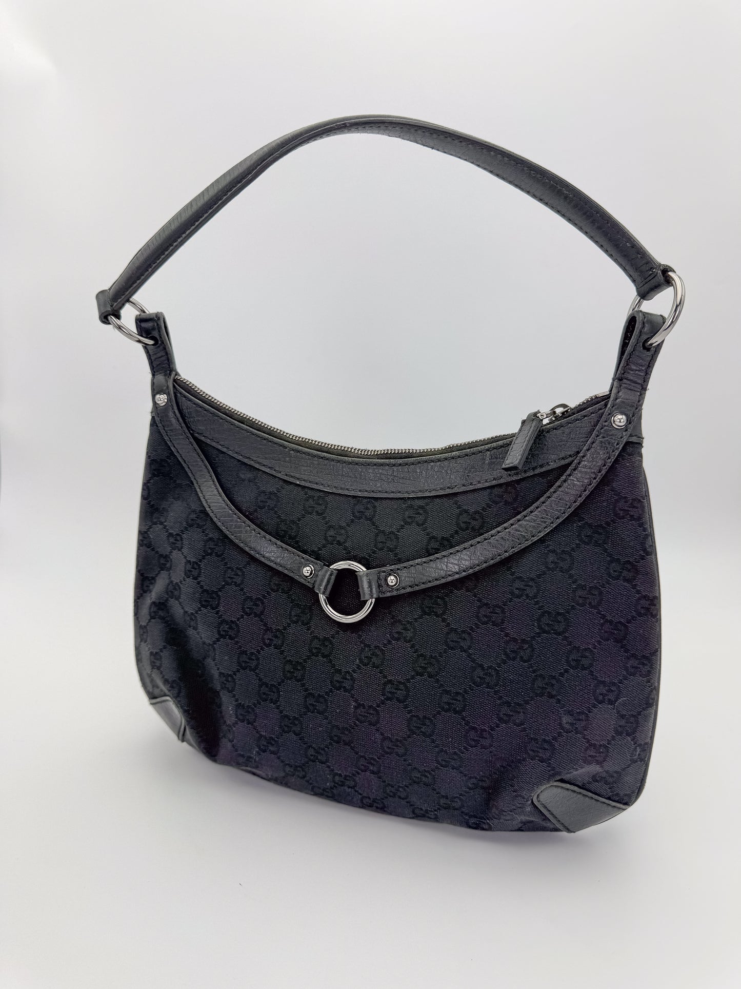 Gucci GG Horsebit Hobo Shoulder Bag