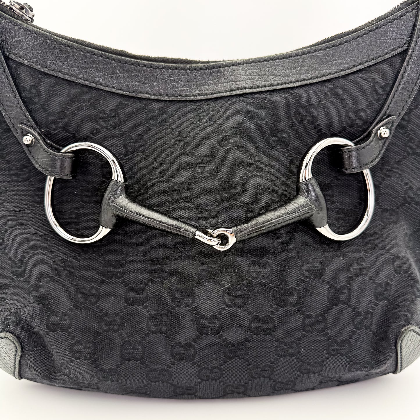 Gucci GG Horsebit Hobo Shoulder Bag