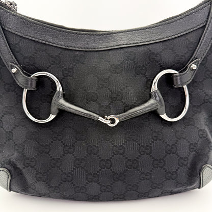 Gucci GG Horsebit Hobo Shoulder Bag