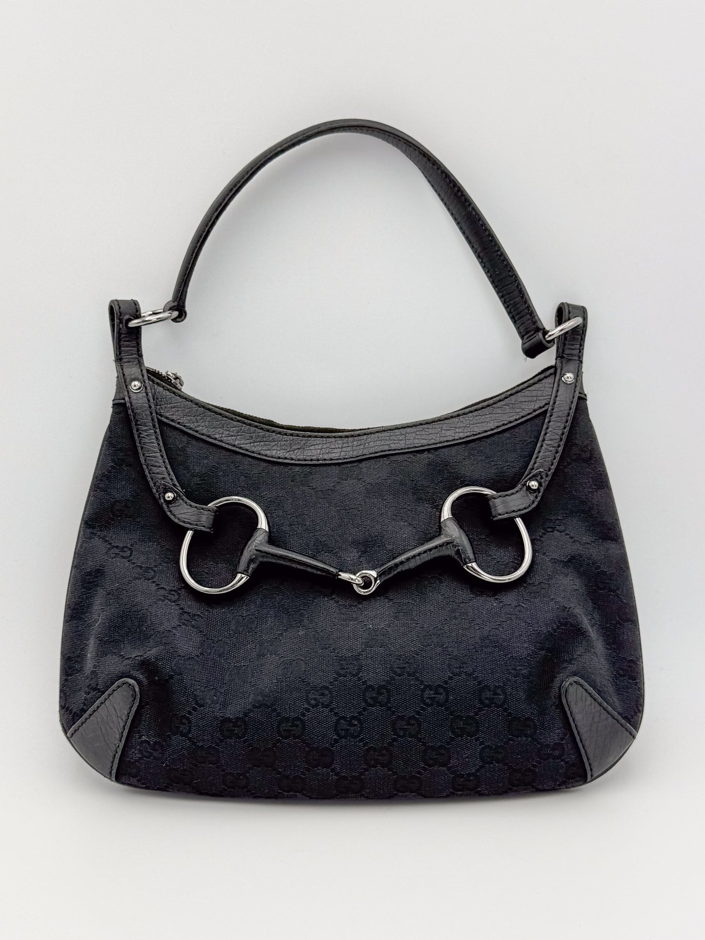 Gucci GG Horsebit Hobo Shoulder Bag