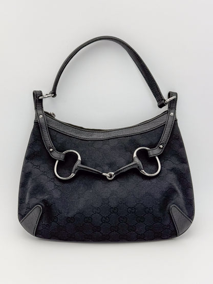 Gucci GG Horsebit Hobo Shoulder Bag