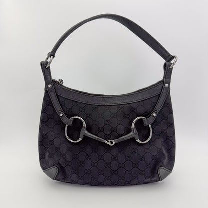 Gucci GG Horsebit Hobo Shoulder Bag