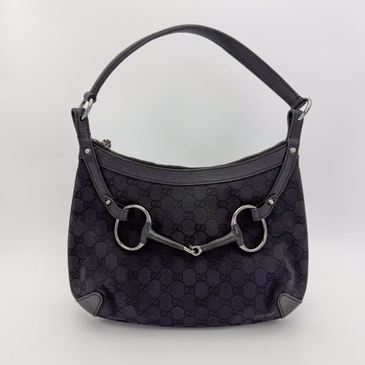 Gucci GG Horsebit Hobo Shoulder Bag