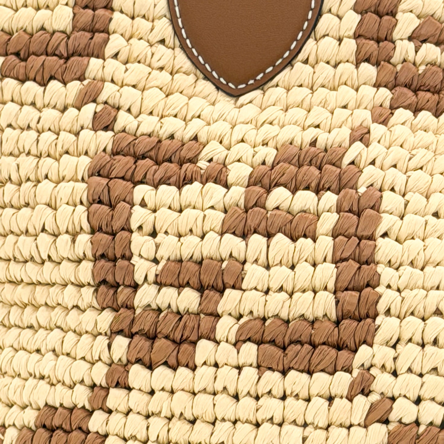 Brand new Gucci raffia tote with GG woven logo