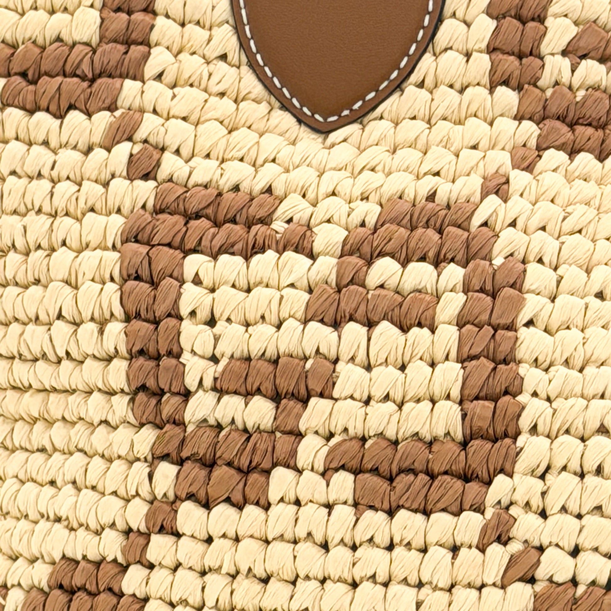 Brand new Gucci raffia tote with GG woven logo