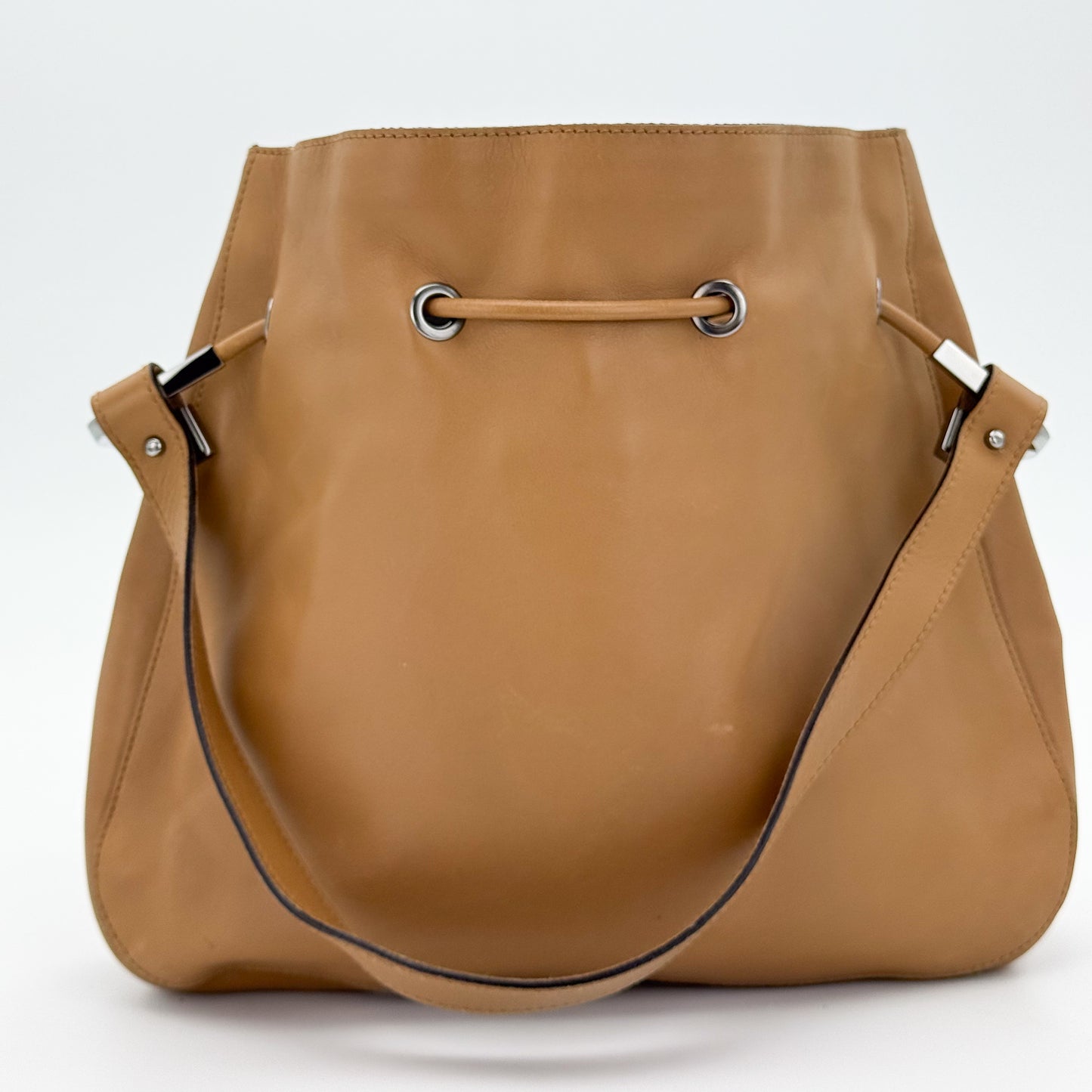 Gucci Tan Leather Bucket Bag