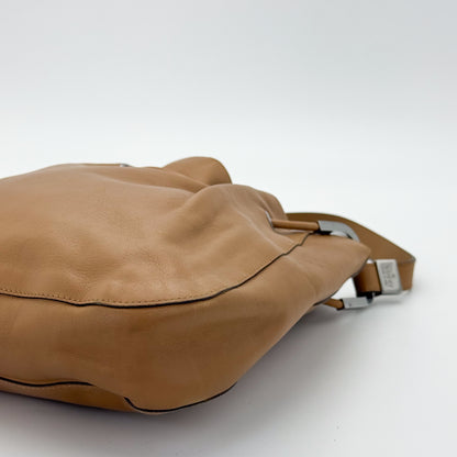 Gucci Tan Leather Bucket Bag