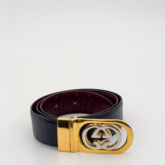 Vintage Gucci Two Tone Belt
