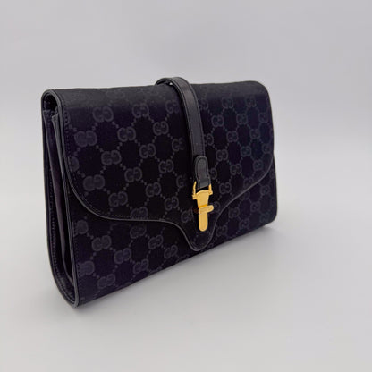 Gucci-Vintage-Statin-Jacquard-Preloved-Luxury-Handbag-London-Side3